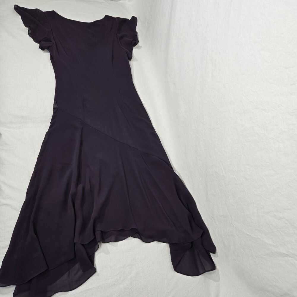 Vintage COLDWATER CREEK Y2K Whimsigoth Fairy WINE Embellished Maxi Dress Size 10 - Picture 8 of 17